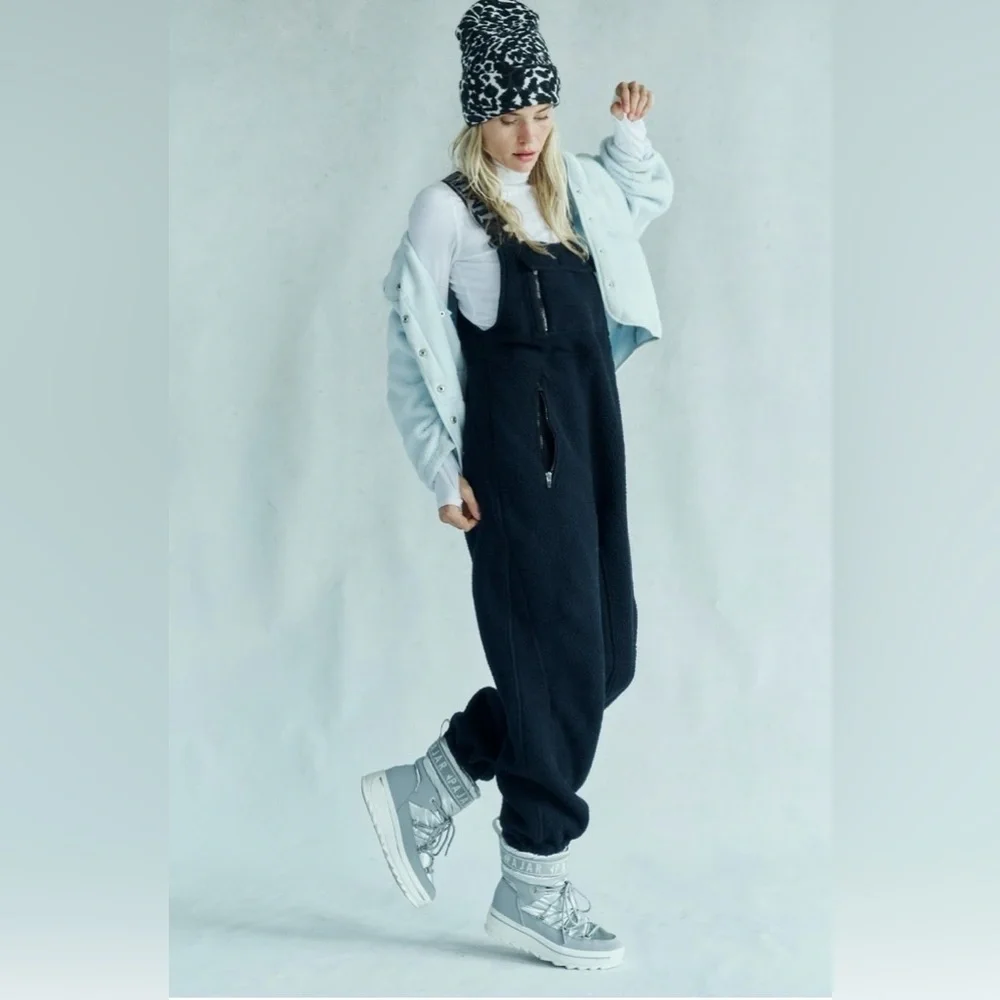 Free People Hit the Slopes Salopette Size Large NWT